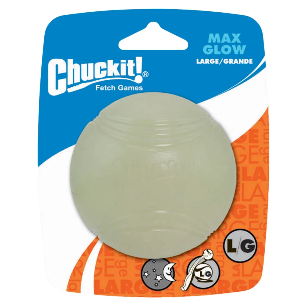 Tamsoje šviečianis kamuoliukas - Chuckit Max Glow