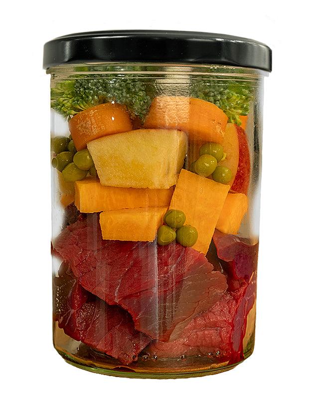 FIDELIS virta jautiena su saldžiomis bulvėmis, obuoliais ir brokoliais, 400 g.