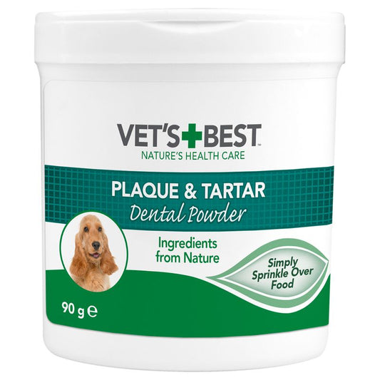 VET'S BEST DANTŲ PUDRA ŠUNIMS - DANTŲ VALYMUI IR GAIVIAM KVAPUI, 90g.
