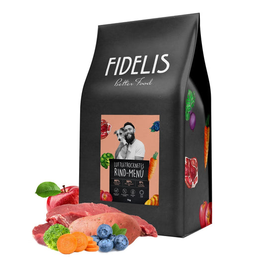 FIDELIS Air dried džiovintas maistas su jautiena, 1 kg.