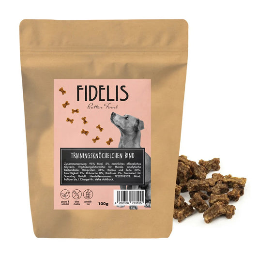 FIDELIS mini jautienos skanėstai dresūrai, 100 g